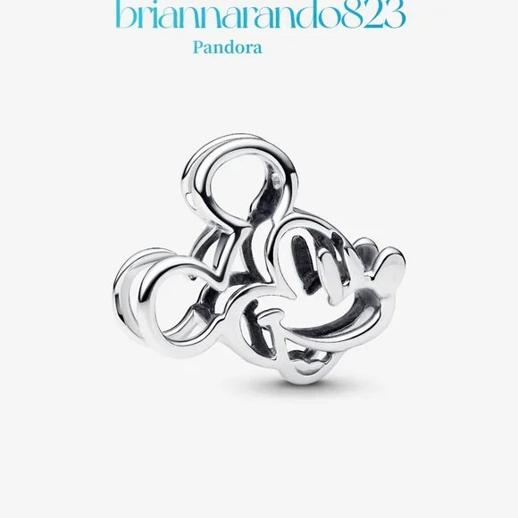 Pandora Disney Mickey Mouse Openwork Charm - Picture 2 of 6